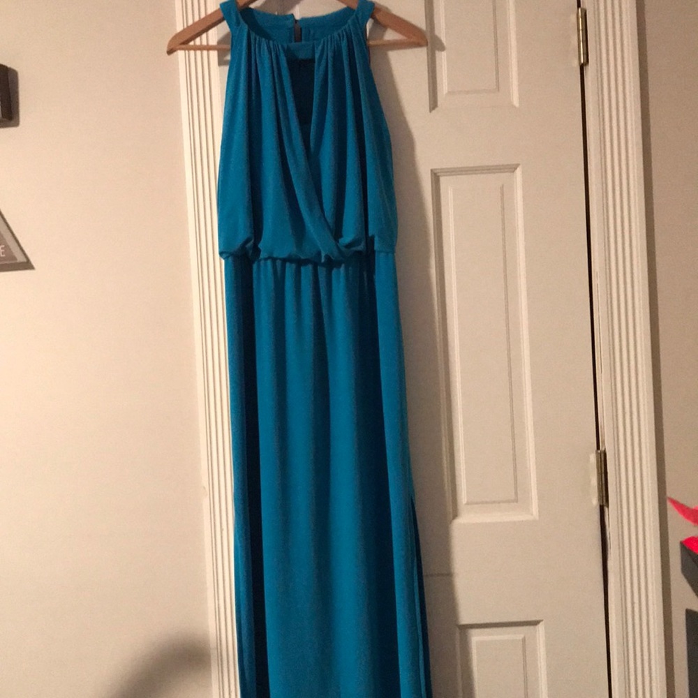 Chaps Petite Maxi/Gown Dress Size Medium